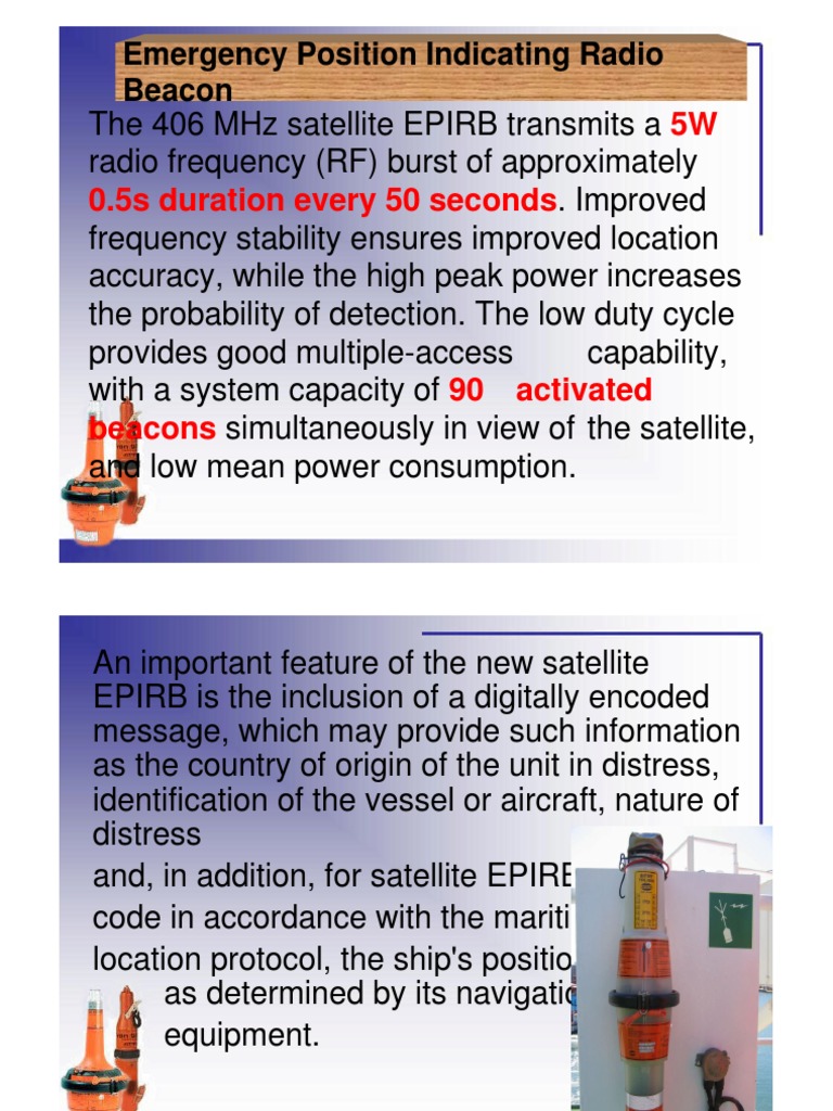 Epirb and Sart Engineering Electrical Engineering