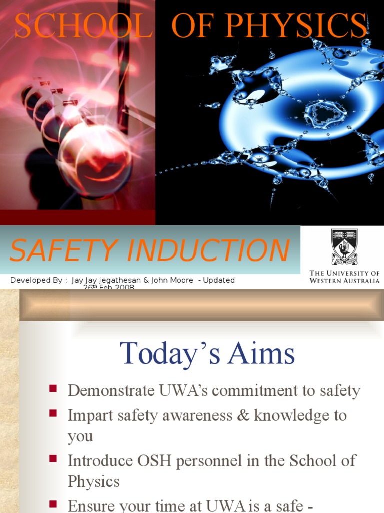 UWA Chem-Alert Safety Induction Guide | PDF | Dangerous Goods ...