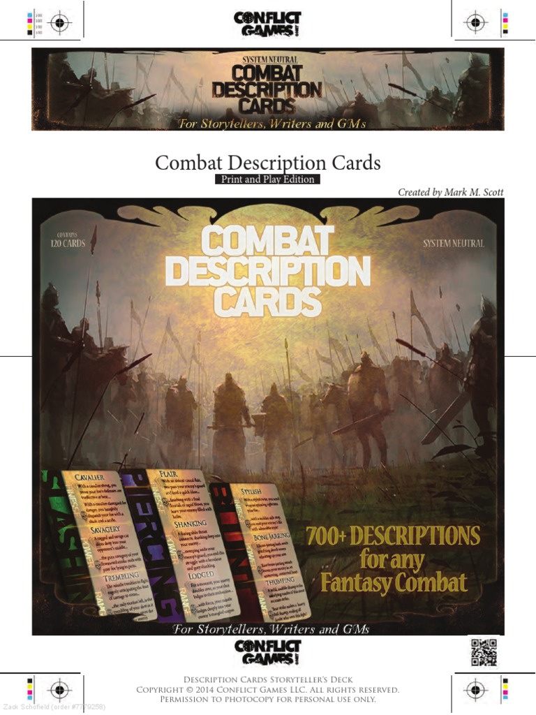 Combat Descriptions PDF Missile Nature