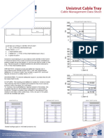 Unistrut Cable Tray: Cable Management Data Sheet