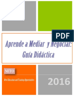 Guía Didáctica " Aprende A Mediar y Negociar"