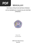 Download Makalah Struktur Sistem Operasi by Ismail Dahsyat SN309511179 doc pdf