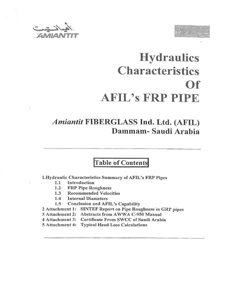 Hydraulic Calculation Chemical Engineering Hydraulics