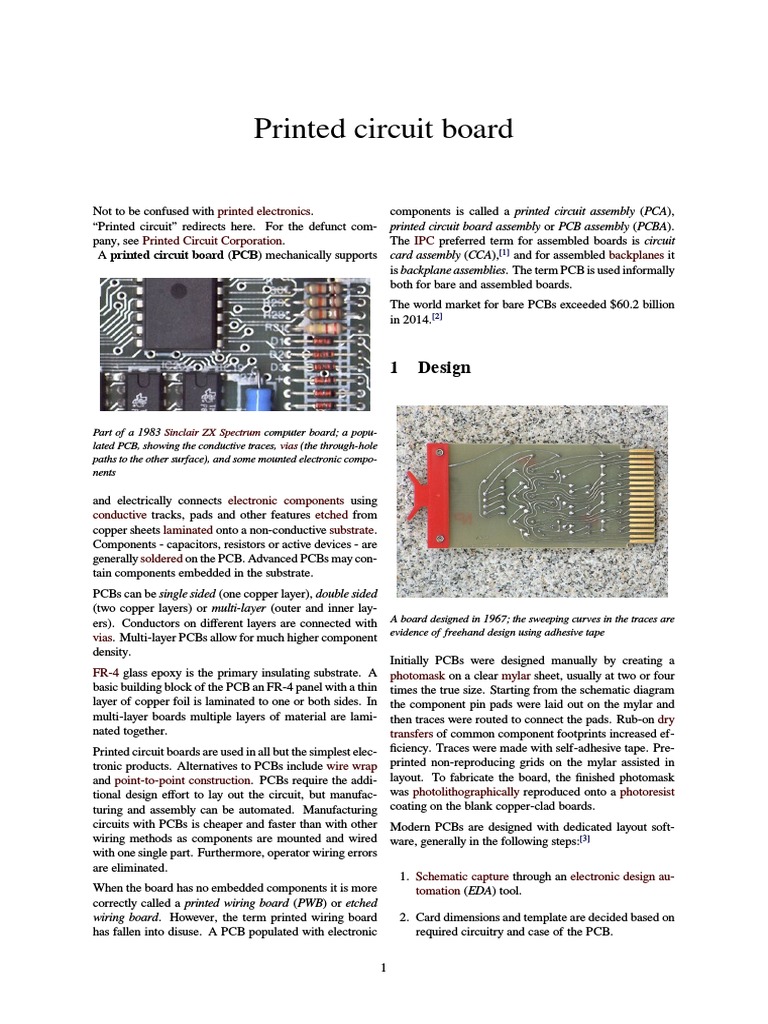 Printed Circuit Board | PDF | Printed Circuit Board | Electrical ...