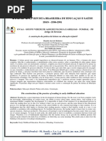 A Construção Da Prática Da Leitura Na Educação Infantil