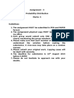 Assignment 3 - Probability Distribution-1