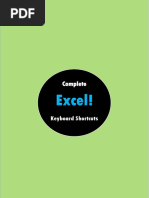 Complete Excel Keyboard Shortcuts