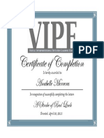 Vipe Certificate A Stroke of Bad Luck Anabellemerrera 1