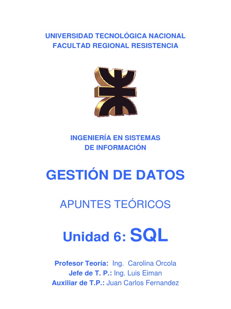 Introducción a SQL para Gestión de Datos | PDF | SQL | Bases de datos