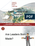 Early Theories of Leadership