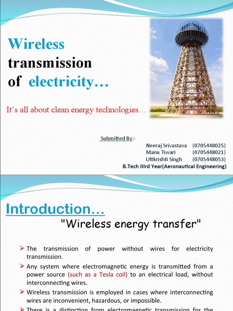 Wireless Electric Power Transmission | PDF | Wireless | Electric Power ...