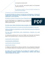 Ley Estatuto Básico Del Empleado Público Ley 72007, de 12 de Abril