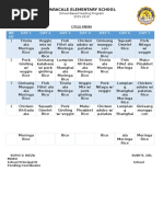 Cycle Menu (Feeding Program)