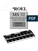 Proel MS32 Manual 