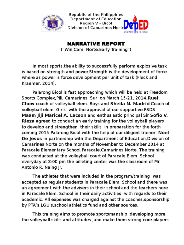 Report Volleyball Further Education Sports