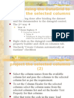 Customizing The Datagrid To Project The Selected Columns