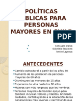 Politicas en Chile para Adultos Mayores