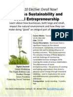 Business Sustainability Elective