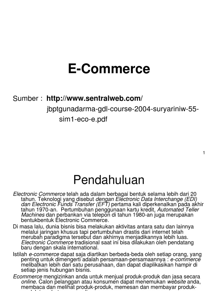 Slide E Commerce | PDF