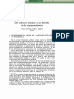 Metodo Juridico A Las Teorias de La Argumentacion