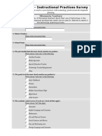 Technology Instructional Practices Survey Questions Compliant