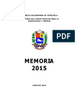 Agricultura y Tierra Memoria y Cuenta 2015