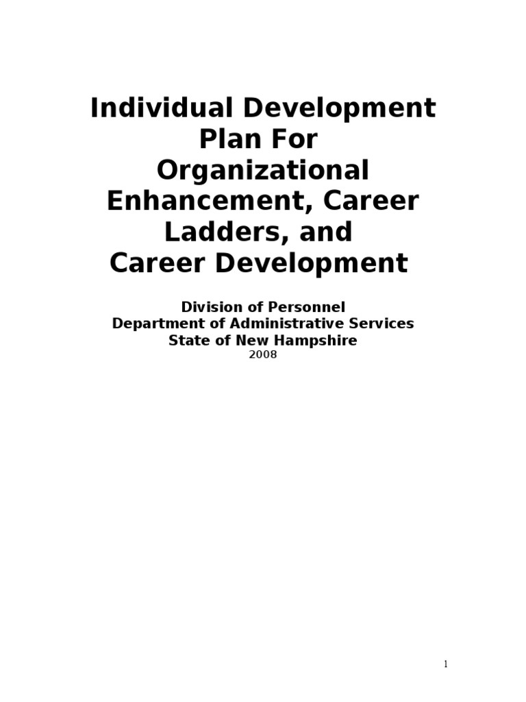 Individual Career Development Plan Model | PDF | Competence (Human ...