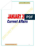 January 2013 Current Affairs - Part I