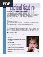 emotional disturbance