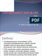 CPR Menurut Guideline AHA Dan ERC (Adhan Piddini)