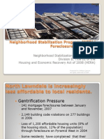 Neighborhood Stabilization Program (NSP) / Foreclosure Awareness