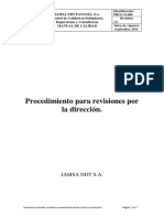 PROC-G-006 Procedimiento para Revisiones Por La Dirección