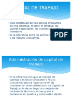 Capital de Trabajo