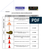 Lista Precios Alien Señalizacion 2013