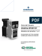 Unidrive M100101 Guia Del Usuario