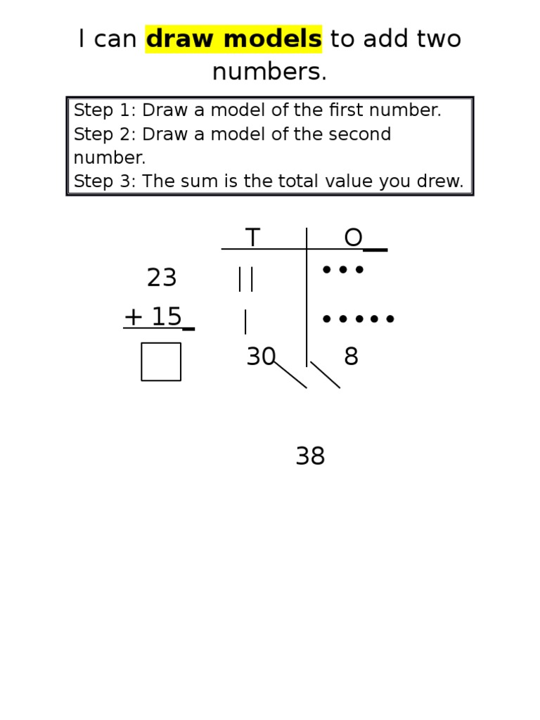 Drawing Models for Addition | PDF | Computers