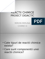 REACTII CHIMICE Miron Miruna Chimie 3