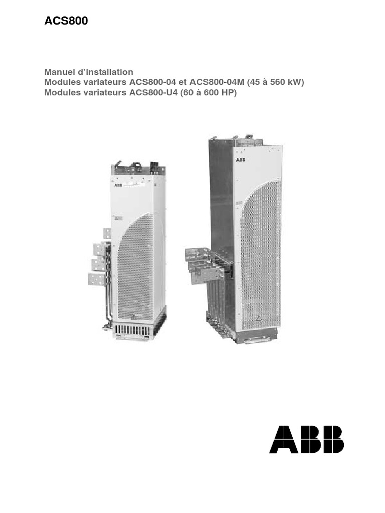 ACS800 Installation and Safety Manual | PDF | Electromagnetic ...