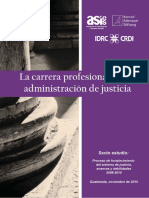 Carrera Profecional en La Administracion de Justicia