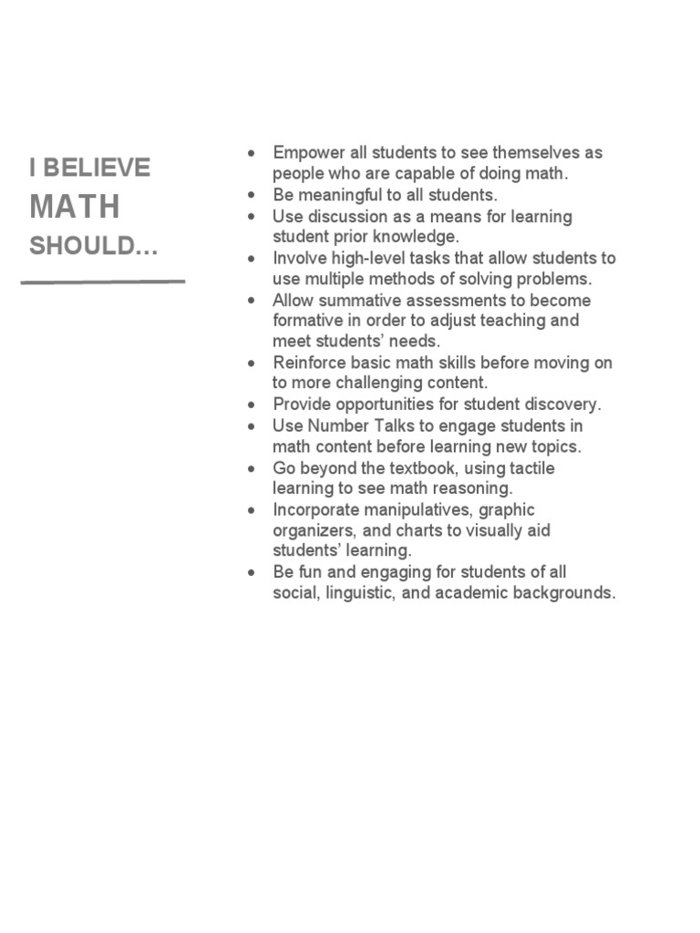 Math Philosophy | PDF