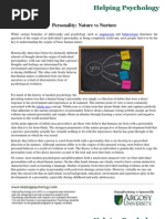 Download Personality Nature vs Nurture by Helping Psychology SN30964735 doc pdf