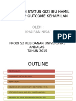 Pengaruh Status Gizi Ibu Hamil Terhadap Outcome Kehamilan