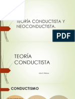 Teoría Conductista y Neoconductista