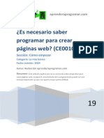 CE00106A Es Necesario Saber Programar para Crear Paginas Webs