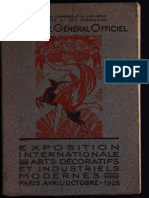 Catalogo Exposicion Internacional de Artes Decorativas e Industriales Modernas, París, 1925