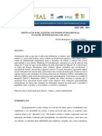 Motivacao para Leitura No Ensino Fundamental