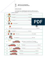 Prepositions of Place: Magis Academy FSP Learning Activity Sheet