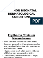 Common Neonatal Dermatological Conditions