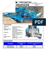 1300 MAXTRAK CRUSHER SPECIFICATION