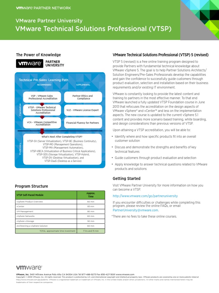 VTSP Technical Training | PDF | Virtualization | Desktop Virtualization